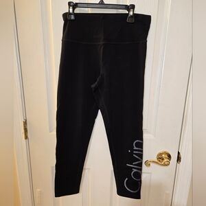 Calvin Klein Black Leggings with Side Logo
